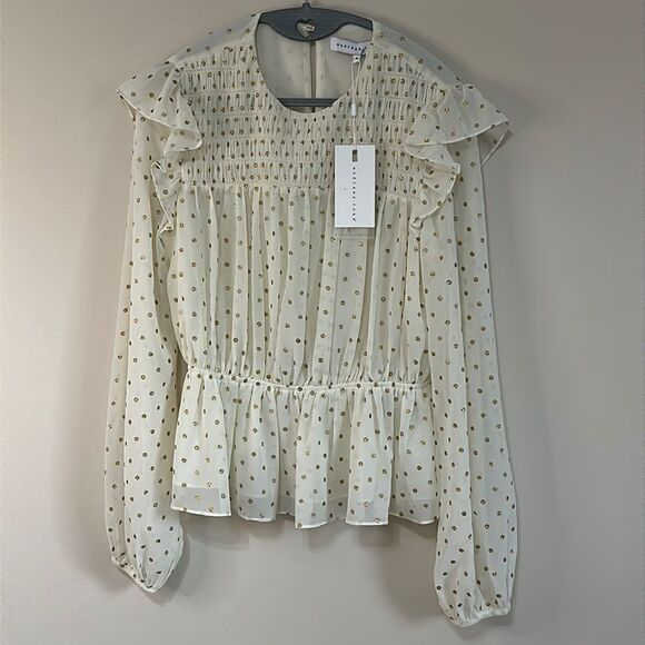 NWT High Neck Ruffle Detail Blouse by Endless Rose - Picture 1 of 6